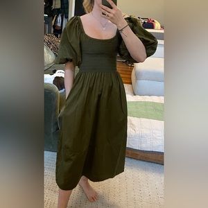 La Ligne Daisy Dress - OLIVE - XS